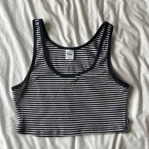 aritzia TNA cropped rib tank